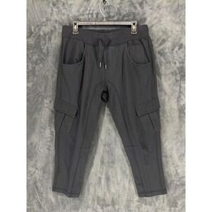 Lululemon Athletica Womens Black Cargo Jogger Pants Size 10 Cotton‎ Blend